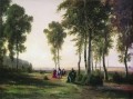 Landschaft mit Wanderern 1869 Ivan Ivanovich Bäume
